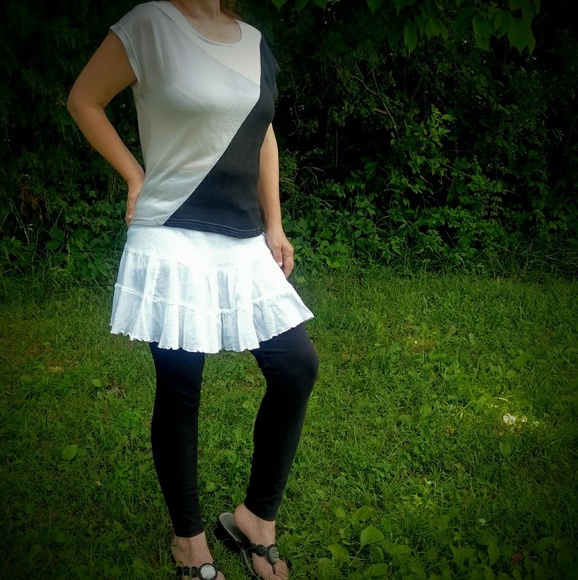 Retro Colorblock Oversized Lightweight Sheer Top - Picture 4 of 6